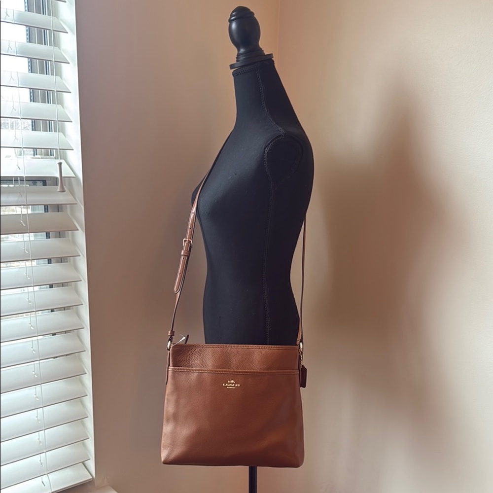 Coach Tan Leather Shoulder Bag